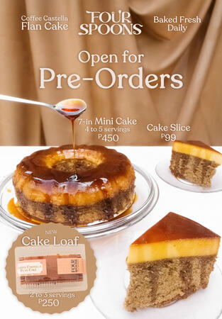 Coffee Castella Leche Flan Cake Menu